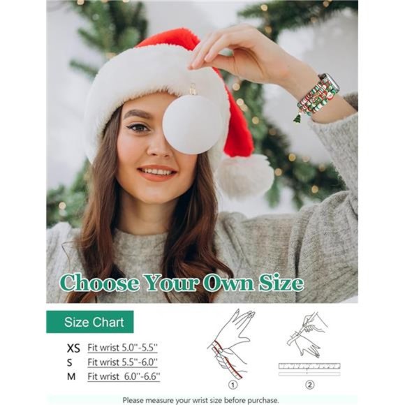 Christmas Holiday Winter Watch Band compatible with Apple Watch 38/40/41 - Picture 3 of 7